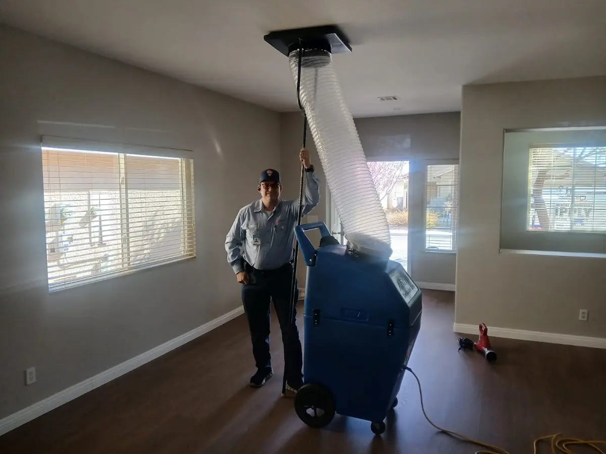 Professional Dryer Vent Cleaning work inside a Pico Rivera home